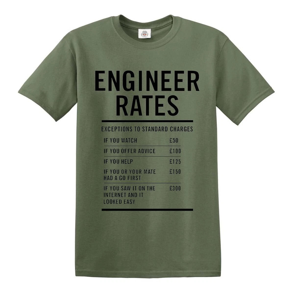 ENGINEER RATES  | MEN'S T-SHIRT