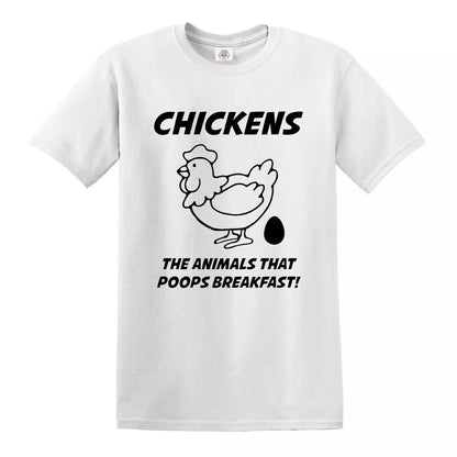Chickens Poop Breakfast | MEN'S T-SHIRT