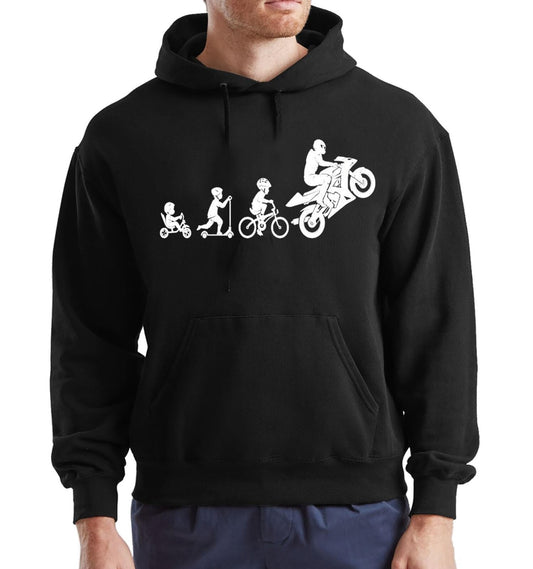 Motorbike Evolution  Hoody For Men's