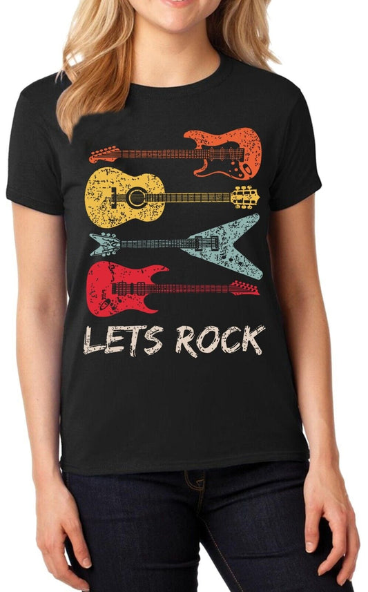 Lets Rock Guitar | LADIES T-SHIRT