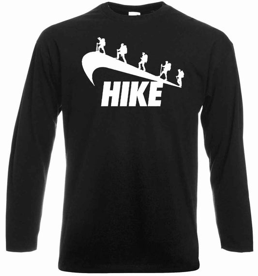 Hike Parody Funny Hiking T-Shirt Mens Long Sleeve Climber Tee Top Hike Parody Funny Hiking T-Shirt Mens Long Sleeve Climber Tee Top