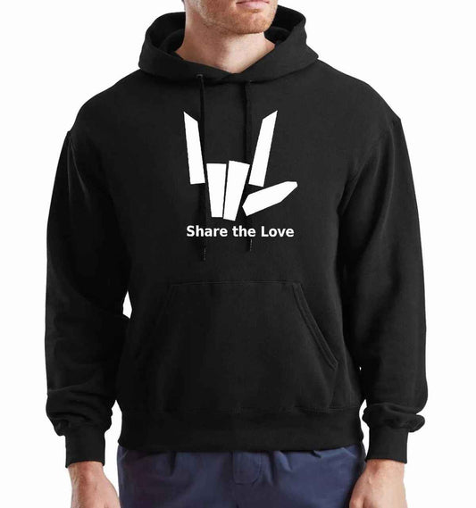 Funny Heart Hoodie Unisex Sweatshirt | Share The Love Hoody with Heart Quote Funny Heart Hoodie Unisex Sweatshirt | Share The Love Hoody with Heart Quote