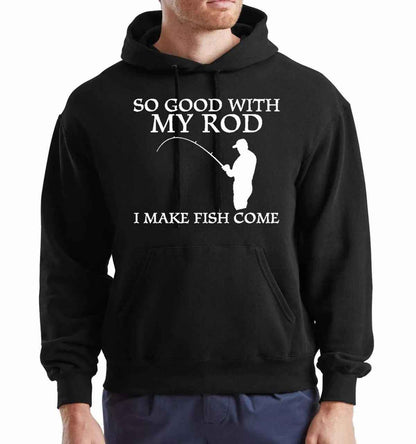 So Good With My Rod Funny Fishing Hoodie for Men - Sweatshirt for Carp Fisherman So Good With My Rod Funny Fishing Hoodie for Men - Sweatshirt for Carp Fisherman