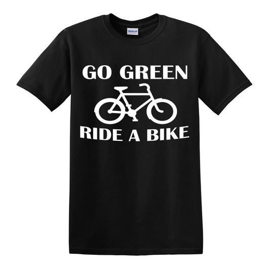 GO GREEN RIDE A BIKE | MEN'S T-SHIRT