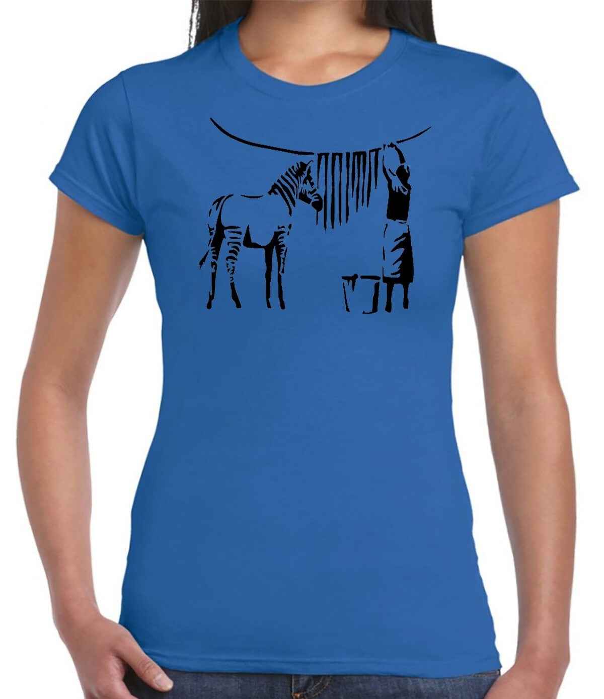 Banksy Zebra Wash | LADIES T-SHIRT