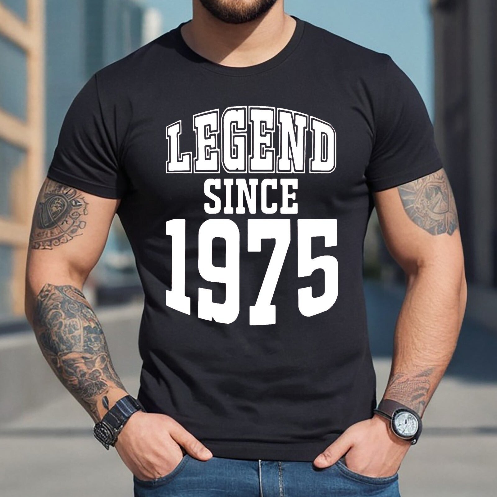 75TH LEGEND SINCE 1975 | FUNNY MEN'S T-SHIRT 75TH LEGEND SINCE 1975 | FUNNY MEN'S T-SHIRT