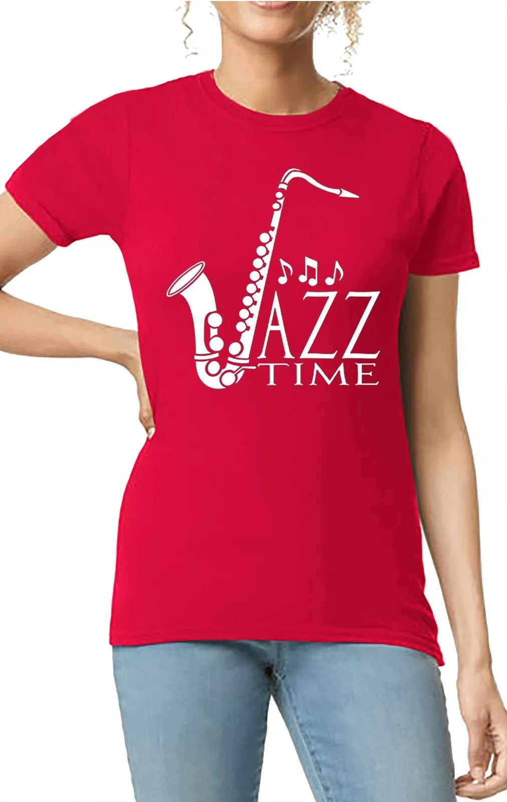 Jazz time saxaphone | LADIES T-SHIRT