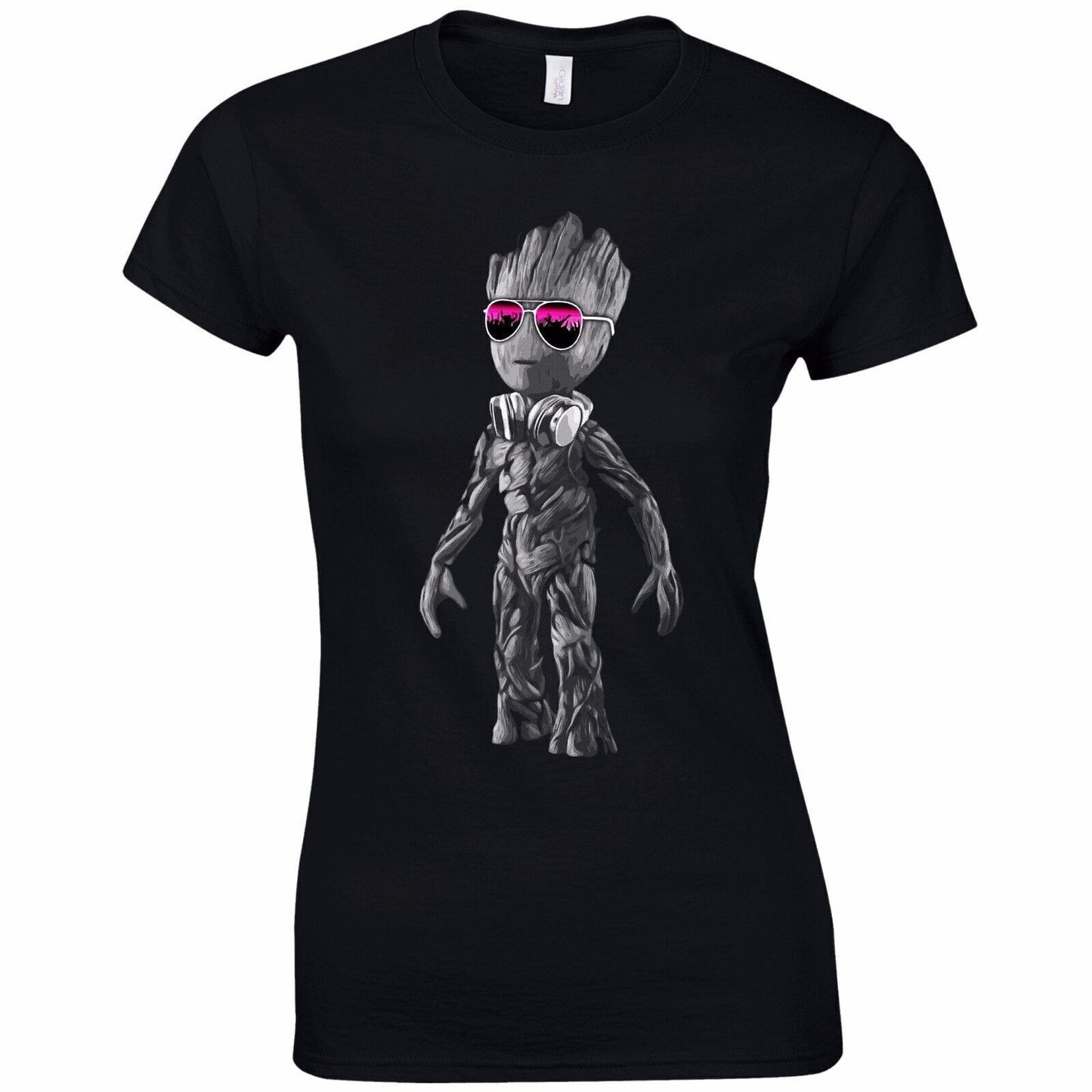 DJ STANDING Baby Groot | LADIES T-SHIRT