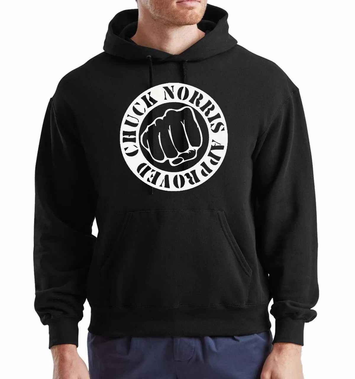 Chuck Norris Hoodie - Approved Men's Funny Martial Arts MMA Sweatshirt Chuck Norris Hoodie - Approved Men's Funny Martial Arts MMA Sweatshirt