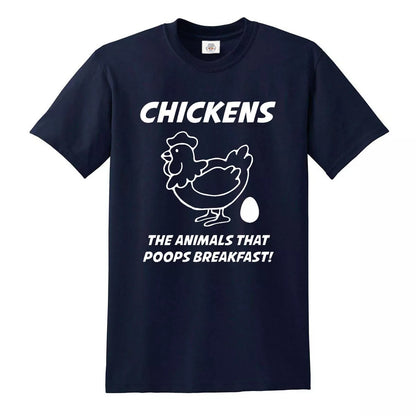 Chickens Poop Breakfast | MEN'S T-SHIRT