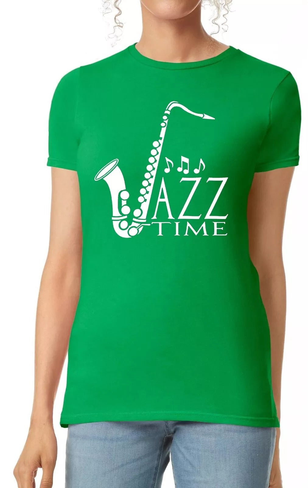 Jazz time saxaphone | LADIES T-SHIRT