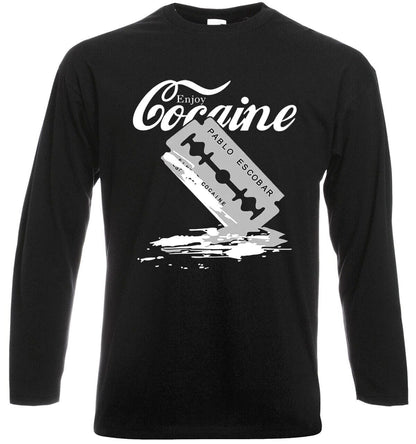 Enjoy Cocaine Drug | Long Sleeve Men's