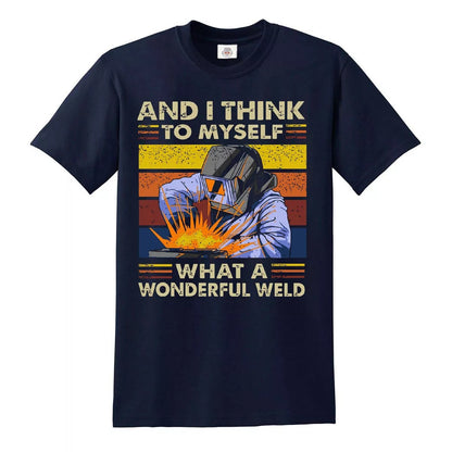 Retro Welder And I Think | MEN'S T-SHIRT