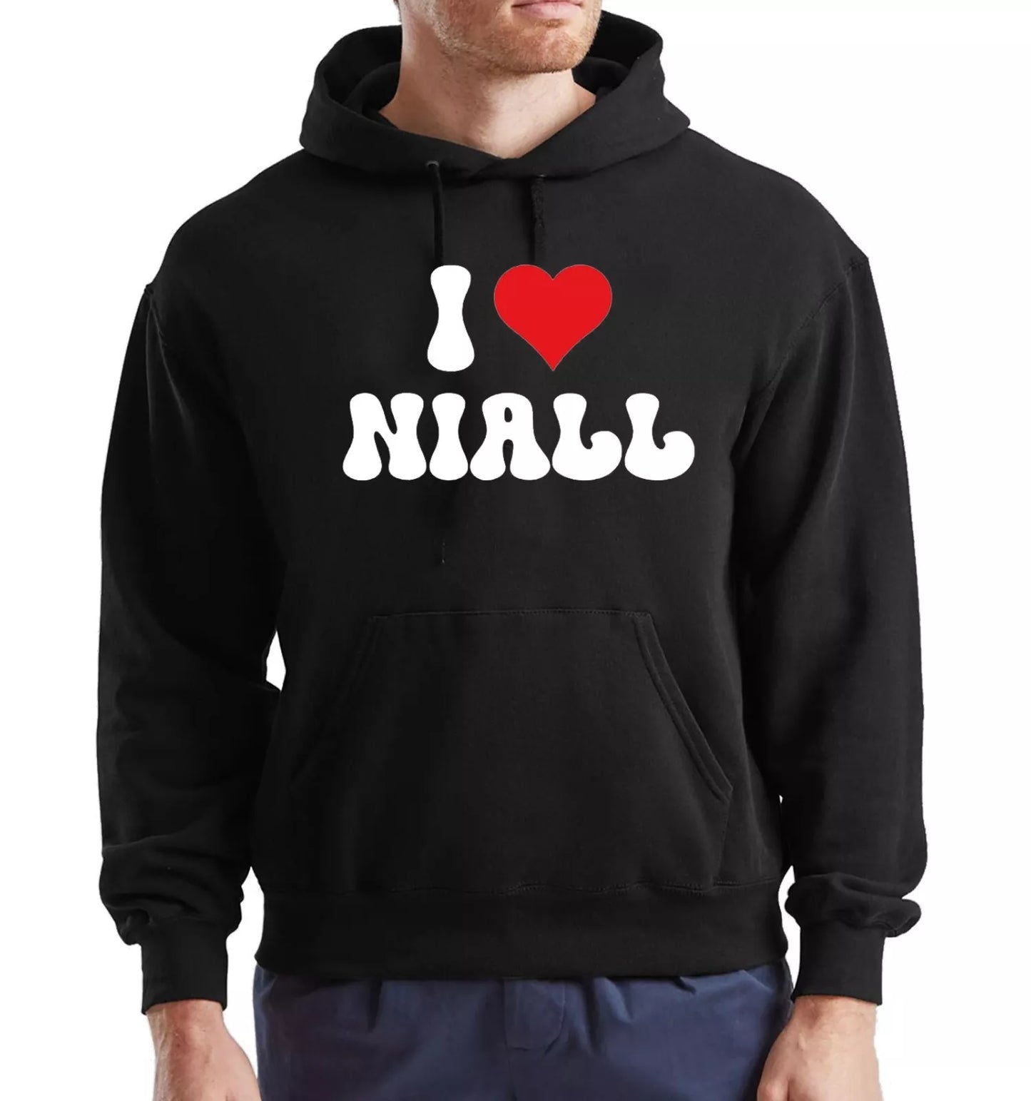 Love Niall Hoody Sweatshirt Men's I Heart Niall Valentine's Day Lovers Hoodie