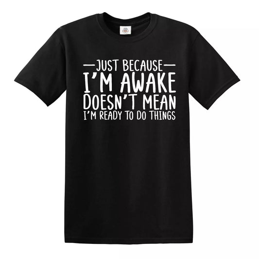 IF I WANT TO LISTEN TO AN ASSHOLE | MEN'S T-SHIRT BLACK T-SHIRT WHITE PRINT IF I WANT TO LISTEN TO AN ASSHOLE | MEN'S T-SHIRT