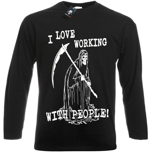 I LOVE WORKING Long Sleeve T-Shirt Men's
