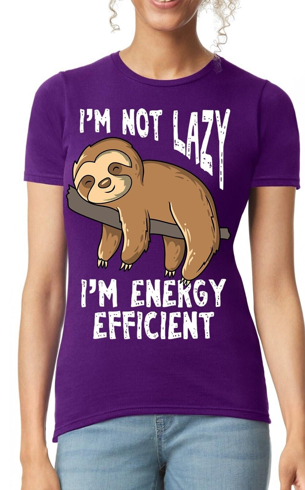 I'M NOT LAZY I'M ENERGY | LADIES T-SHIRT