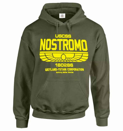 USCSS Nostromo Alien Hoodie - Men's Weyland-Yutani Sweatshirt Gift USCSS Nostromo Alien Hoodie - Men's Weyland-Yutani Sweatshirt Gift