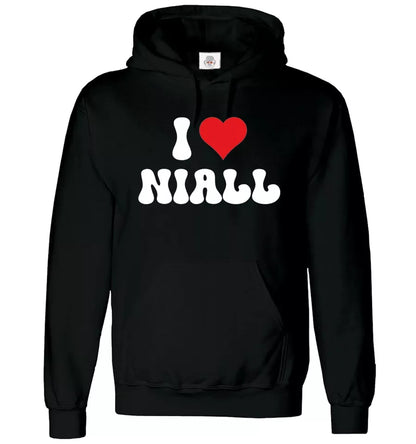 Love Niall Hoody Sweatshirt Men's I Heart Niall Valentine's Day Lovers Hoodie