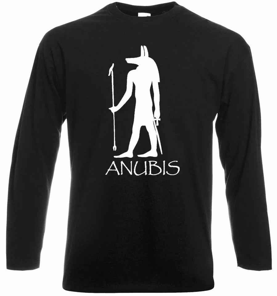 Anubis Long Sleeve T-Shirt - Funny Egypt Mythology Symbol God Top Anubis Long Sleeve T-Shirt - Funny Egypt Mythology Symbol God Top