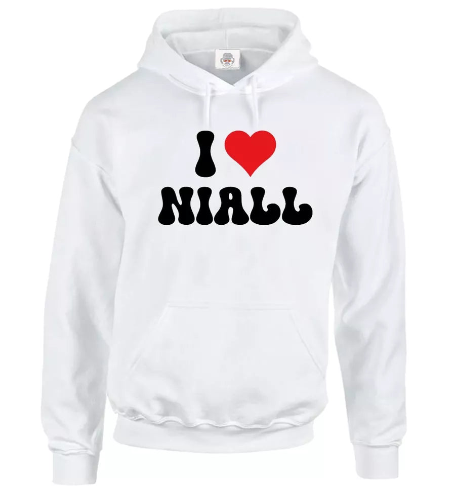 Love Niall Hoody Sweatshirt Men's I Heart Niall Valentine's Day Lovers Hoodie