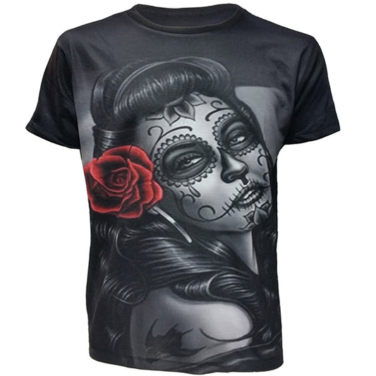 CANDY DOLL BLACK SUBLIMATION T-SHIRT