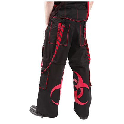 BIOHAZARD BLACK TROUSERS (RED PRINT)