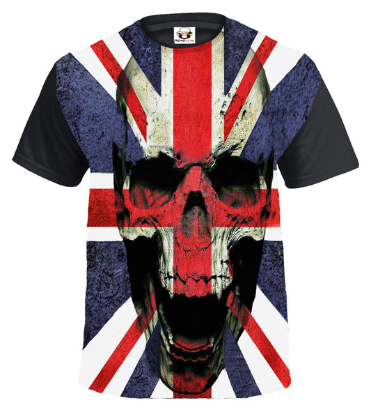 Union Jack Skull T-Shirt - Black Design for Trendy Style Union Jack Skull T-Shirt - Black Design for Trendy Style