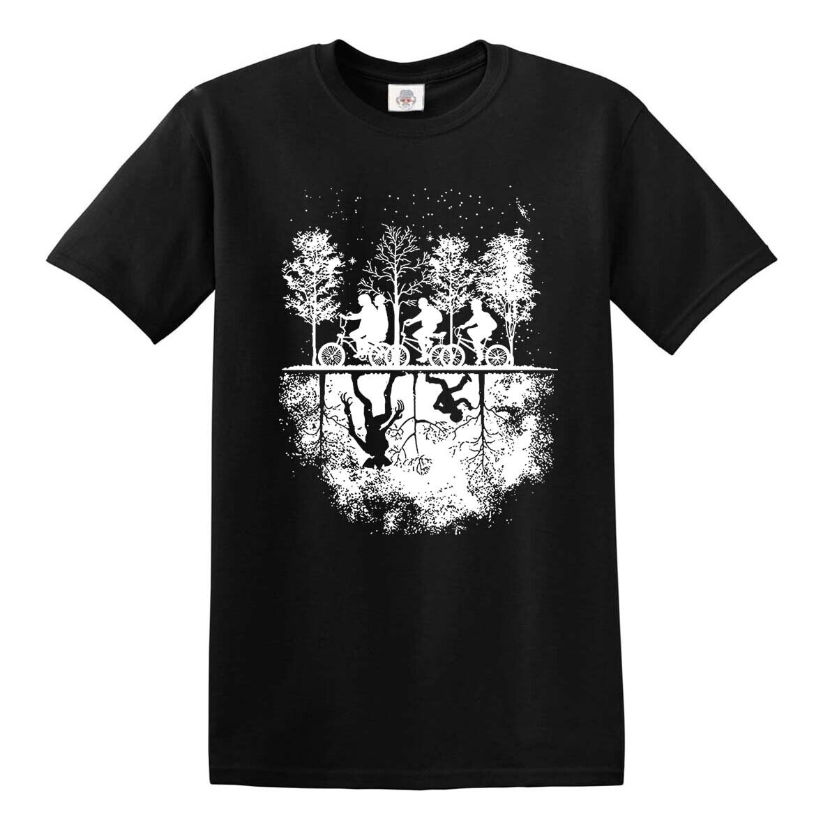 Upside Down World Black T-Shirt