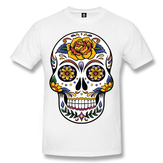 SKULL TATTOO- WHITE SUBLIMATION T-SHIRT