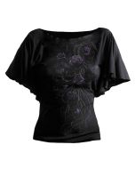 ENTWINED BOAT-NECK BLACK TOP