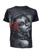 CANDY DOLL BLACK SUBLIMATION T-SHIRT