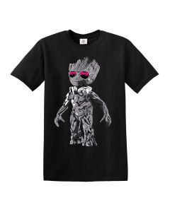 DJ Baby Groot Standing Black T-Shirt 