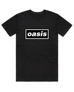 Oasis Classic Logo Black T-Shirt 