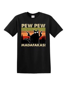 Pew Pew Madafakas Vintage Black T-Shirt 