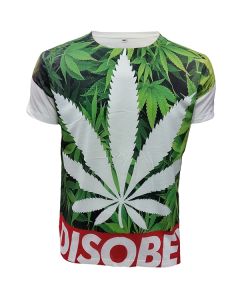 DISOBEY WEED WHITE SUBLIMATION T-SHIRT